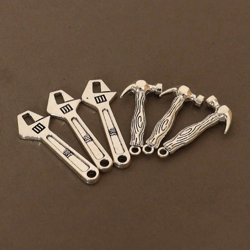 5pcs/set High Quality 1:12 Dollhouse Miniature Food Mini Alloy Tool Wrench Hammer Model Miniature Dollhouse Decorations