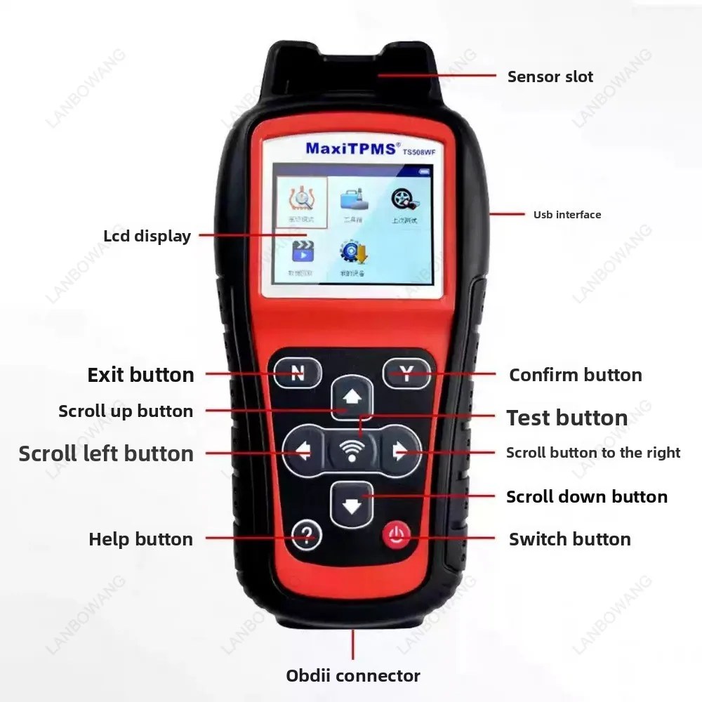 Autel TS508WF MaxiTPMS WiFi TPMS Diagnostic Tool Activate And Program MX Sensors (Chinese Version)
