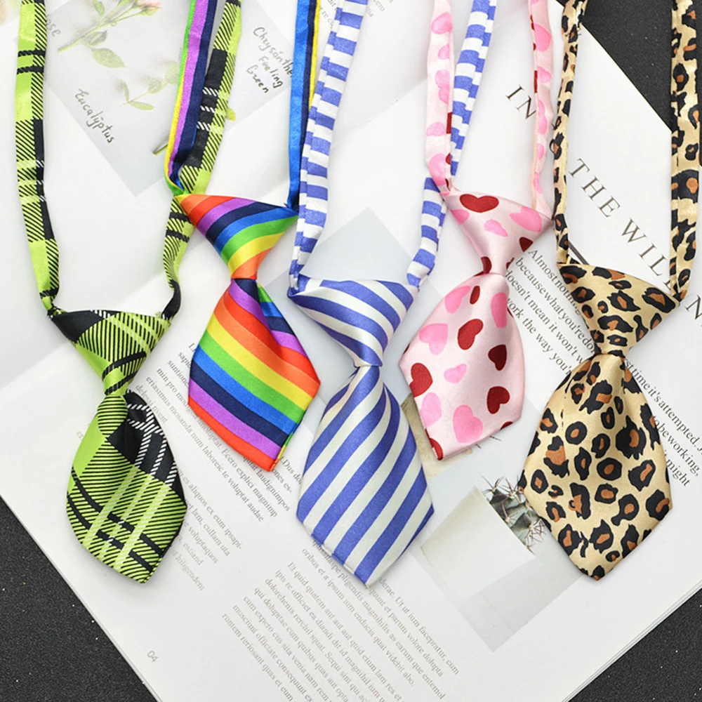 Pet Cat Dog Collar Multicolor Tie Fashion Grooming Dog Accessories Adjustable Puppy Tie Pet Bowtie Supplies