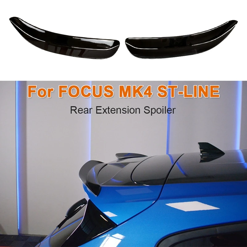 Rear Extension Spoiler Roof Small Tail Wing For Ford Focus MK4 ST-Line 2019-2024