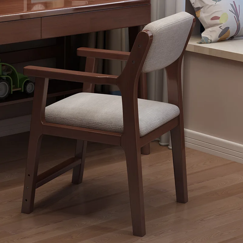 Modern Solid Wood Durable Dining Chair Children's Learning Adjustable Writing Chair with Anti Hunchback Backrest Home Hotel Use