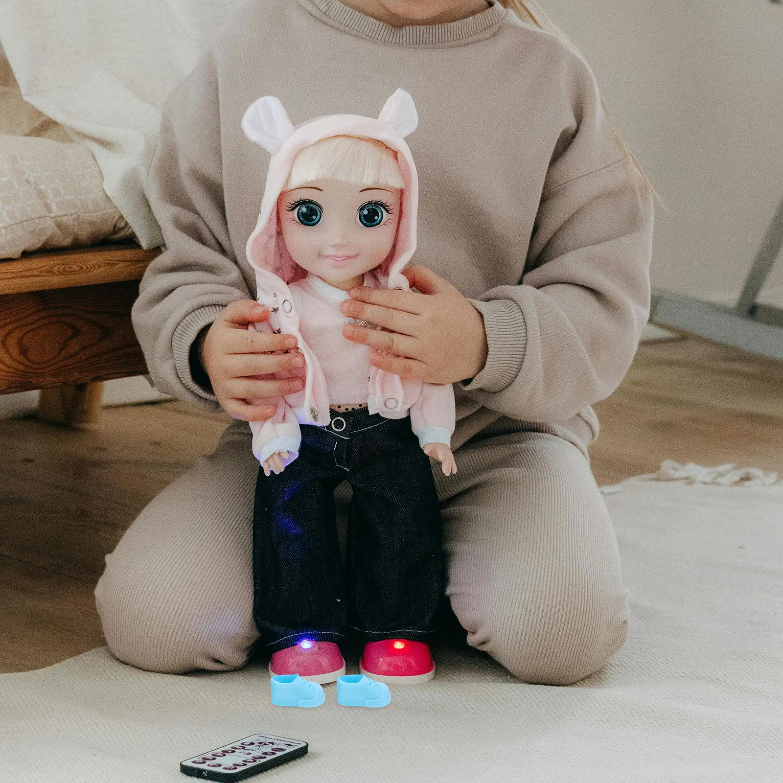 

40Pairs Dollhouse Shoes Miniature Footwear 17Cm 6.69inch Realistic Tiny Boots Flats Versatile Playset Props for Craft Simulation