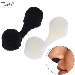 10PCS Sponge Anti-pollution Tanning Nasal Plug Spray Nose Filters Sponge Black/White Nose Filter