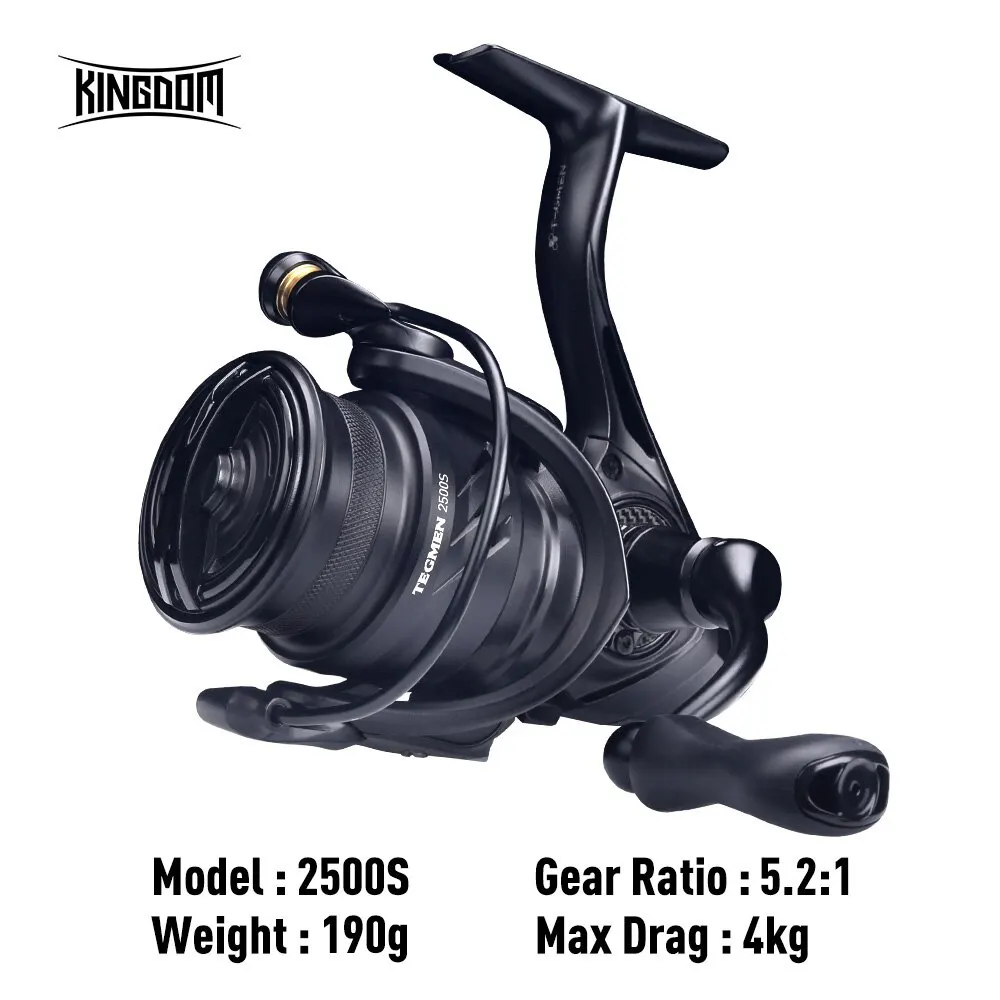 Kingdom Tegmen 5.2:1 6.2:1 143g Spinn angel, Hoch geschwindigkeit getriebe, leichter Kohlefaser-Körper, 10 + 1 Lager menge