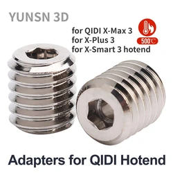 Adaptadores de tampa de fluxo chapeado, conversor impressora 3D, compatível com bocal V6, QIDI X-Max 3, X-Plus 3X-Smart 3 Hotend