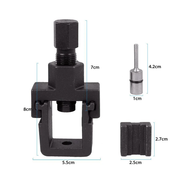 Divisor de cadena de bicicleta para motocicleta, remachador de enlace, accesorios de motocicleta, herramientas de reparación de extracción de