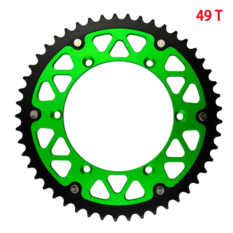 520 45T~52T Motorcycle Rear Sprocket For KAWASAKI KLX450R KLX250 KXF250 KLX250S KLX300R KX250 KX450F KDX200 KX500 KDX250 KX125