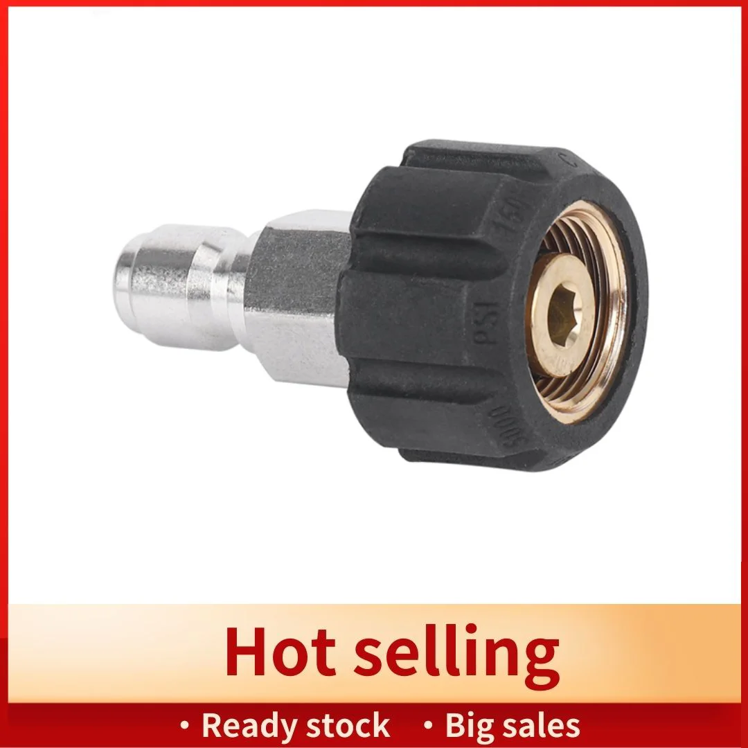 

AFBC Pressure Washer Twist Connect M22 14Mm X 3/8 Inch Quick Disconnect Plug High Pressure B Fitting Quick Coupler Nipple, 5000