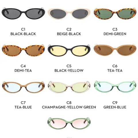 TANOXI Sexy Small Oval Women Sunglasses Woman/Men Brand Designer Design Sun Glasses Female Hot Retro Sunglass Colorful Shade