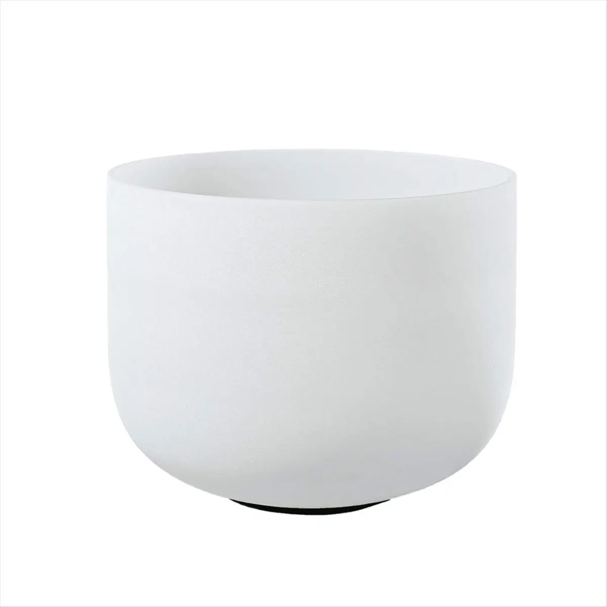 B72ABG 10 Inch Frosted Quartz Crystal Singing Bowls 432hz Note for Sound Healing with Striking Rods and Washers