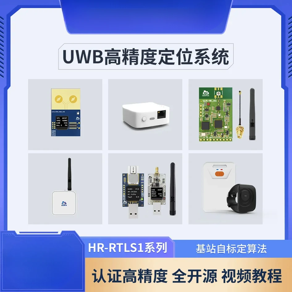 UWB Ranging Indoor Positioning Base Station Label Module Development Board Tutorial DW1000 DW3000 PDOA Follow Car