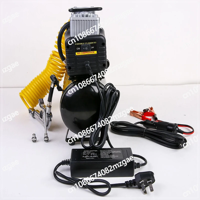 

2.5L/4L 12V 220V Air Compressor Car Tire Inflator Pump Portable Silent Oil-Free Air Compressor