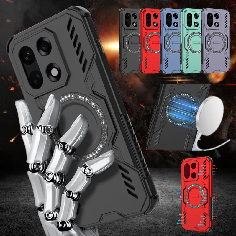Heat Dissipation Protective Case For OnePlus 15 One Plus 15R 5G Cover Magnetic Wireless Charging Fundas Coque