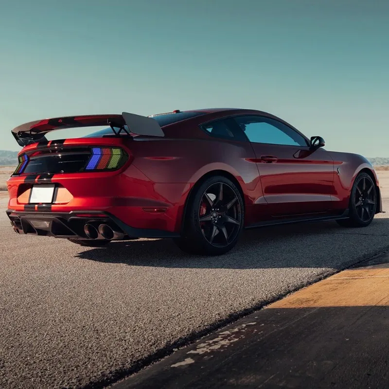 

Для Ford Mustang 2015-2023 RGB светодиодные задние фонари, анимированные динамические задние фонари с черным корпусом