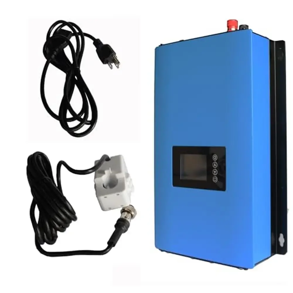 Solar Grid Tie Inverter 1000W MPPT Single Phase 95V-265V DC 45V-90V Solar Power Battery Compatible Home Use