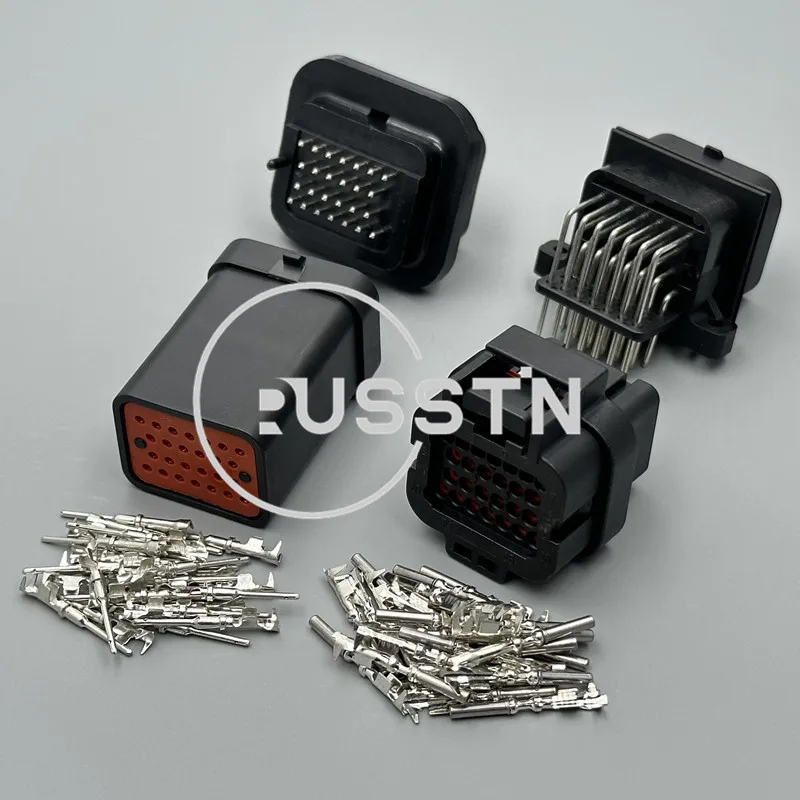 1 Set 26 Pin Automotive ECU Connector Wire To Board Plug PCB Socket AC Assembly 6437288-6 1437288-6 3-1437290-7