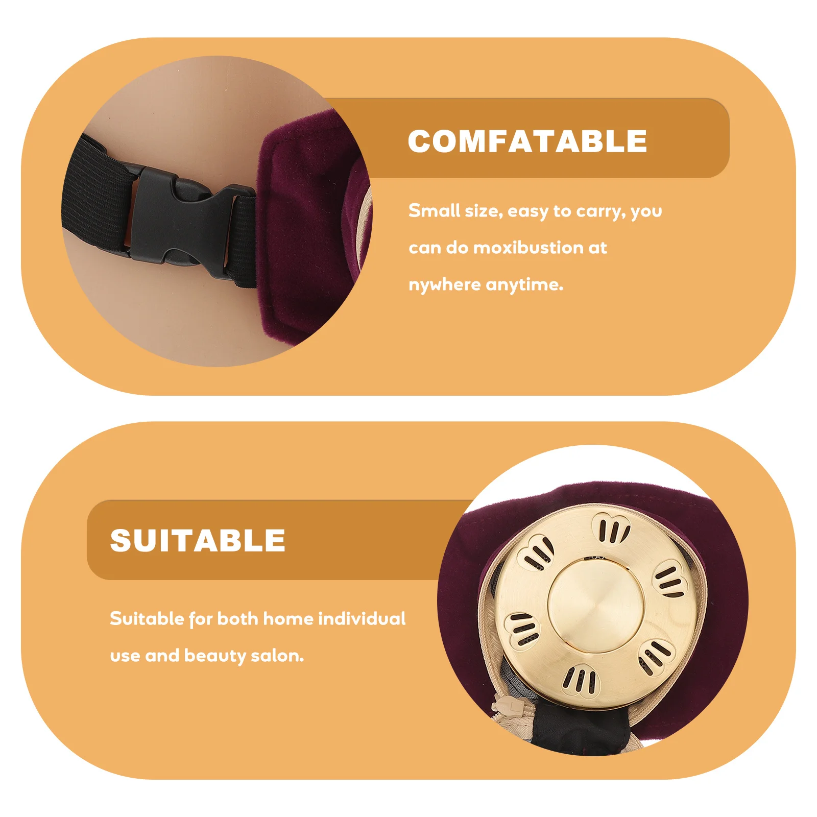 

1 set 1 Set Of Single Pure Copper Moxibustion Box Smokeless Portable Therapy Tool For Home Salon Use Health Moxibustion Box