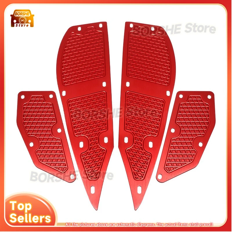 Aluminium-Fußrasten, geeignet für Yamaha XMAX300 xmax250, Modifikation, rutschfestes Fußstützenpedal-Zubehör