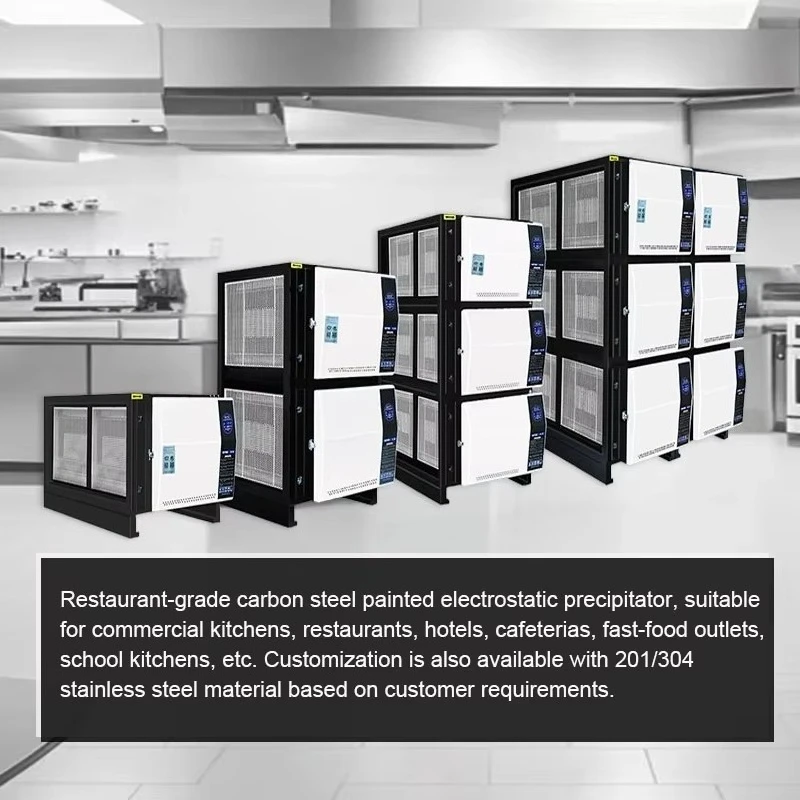 Stainless Steel ESP Multi-stage Filtration Captures Grease Easily Install to Keep air Fresh for Restaurant Hotel