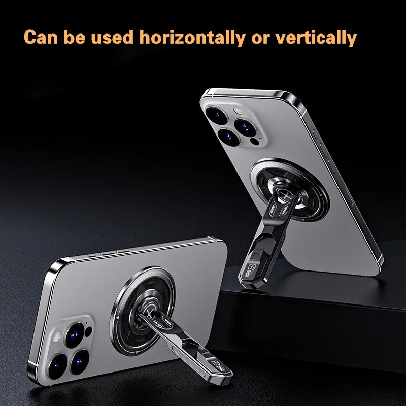 

360 ° Поворотный магнитный держатель для телефона и кольцевая подставка - универсальное магнитное крепление с сильной ручкой для Iphone 12/13/14/15/16
