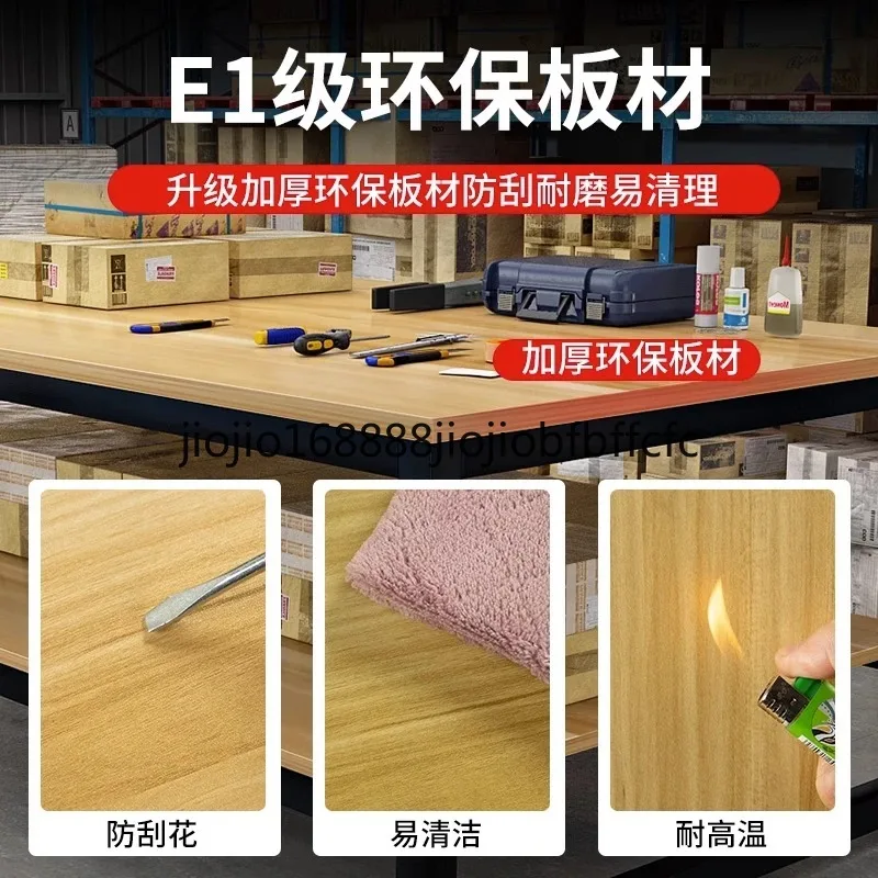 Suitable for Express packing table workbench Double-layer packaging table Assembly line operation table Workshop factory workben