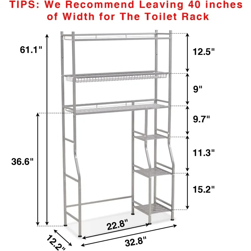 Over Toilet Bathroom Organizer 33