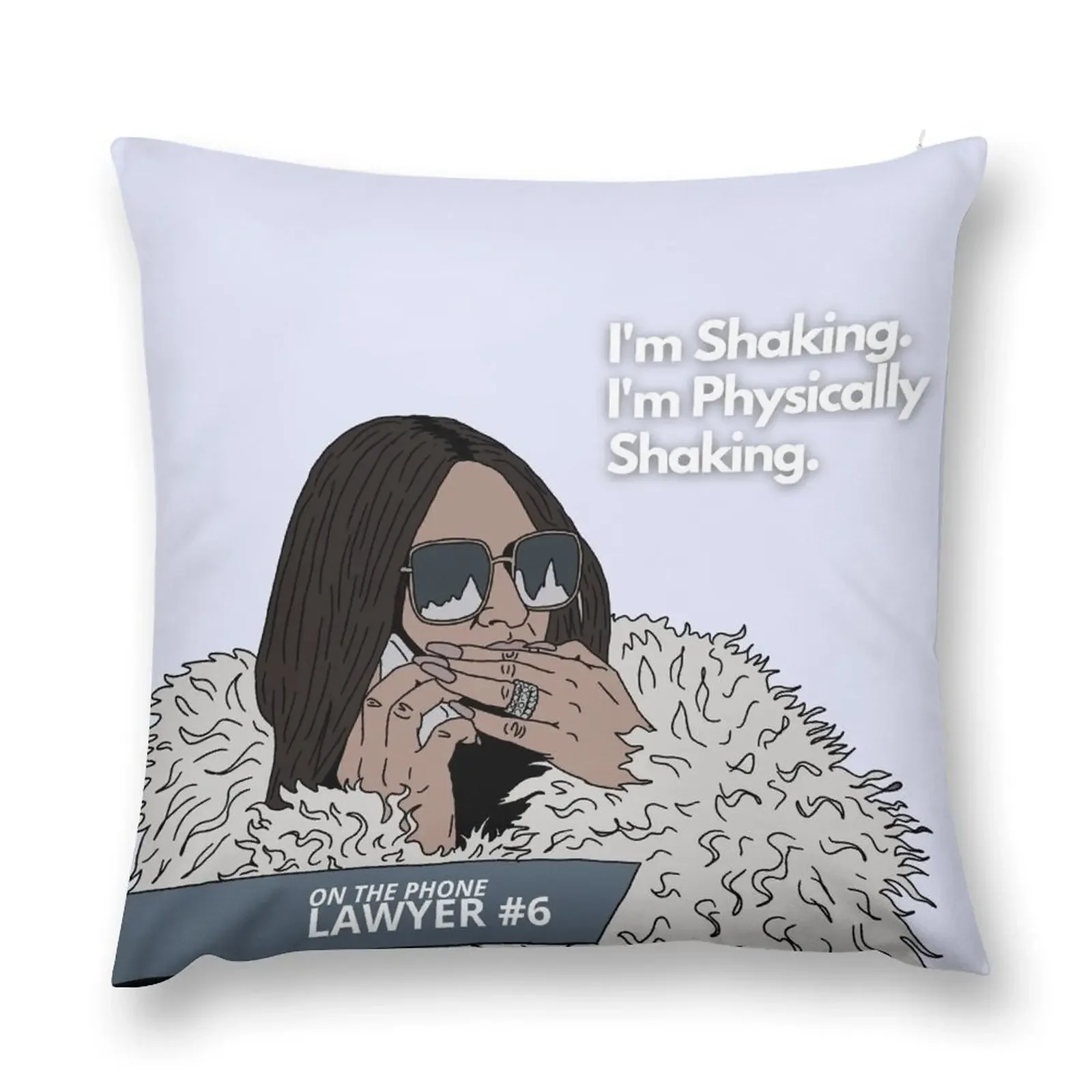 I'm Physically Shaking - Lisa Barlow - Real Housewives of Salt Lake City - RHOSLC Throw Pillow pillow cover luxury pillow