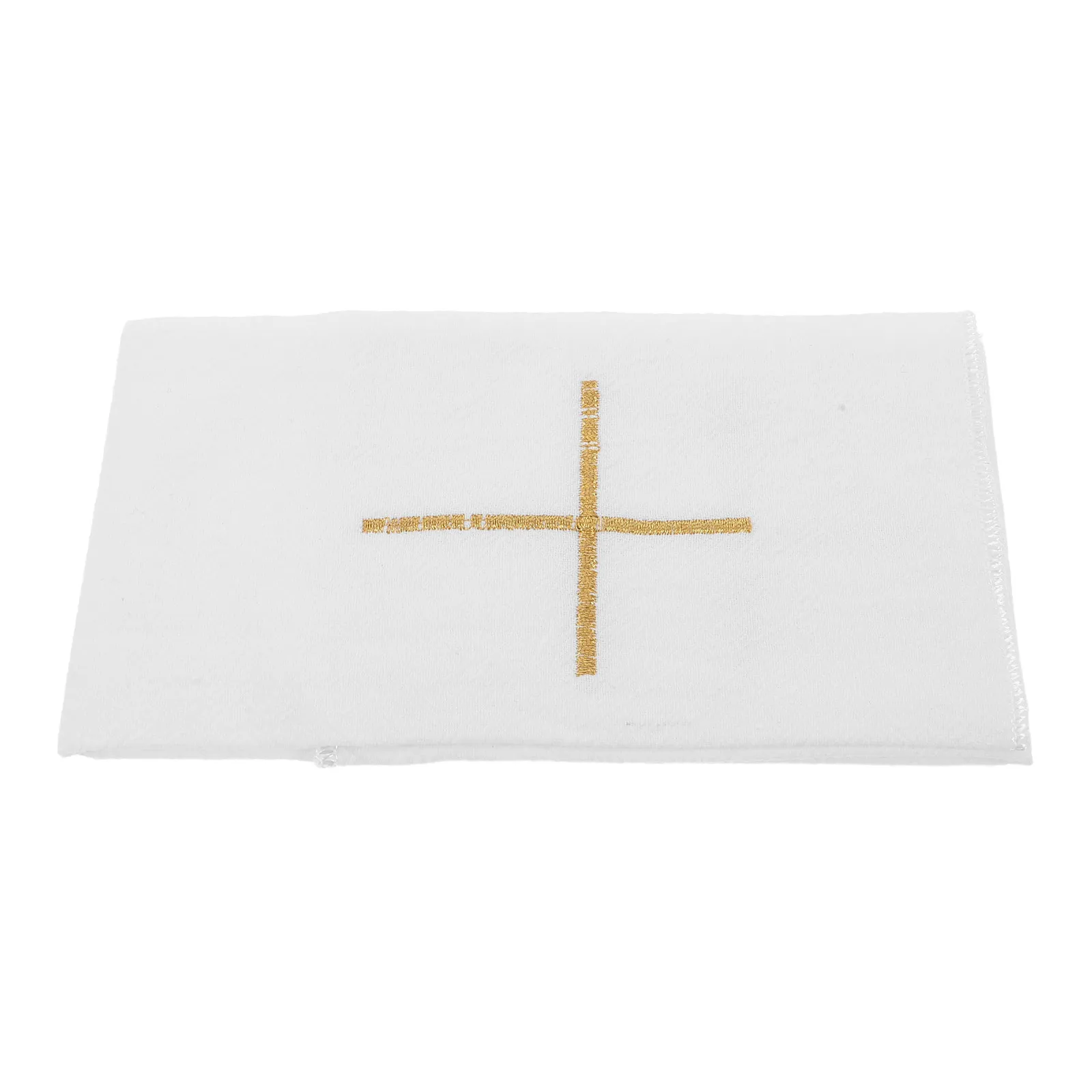 Embroidered Church Communion Linen Altar Cloth White Sacramental Corporal for Liturgy Mass Baptism Ceremony Ritual Purificator