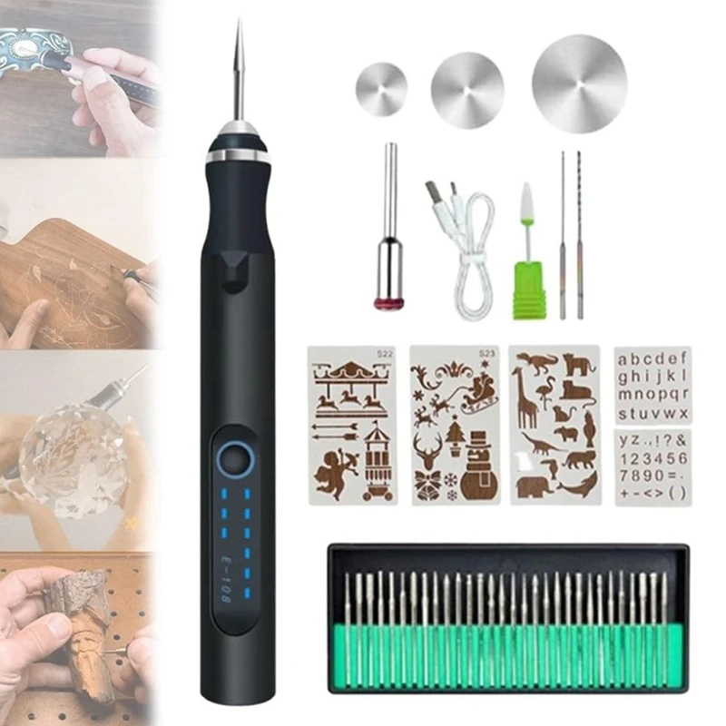 Engraving Pen, Engraving Pen For Metal, Wood, Glass And Plastic, Professional Engraving Pen Kit Engraving Tool