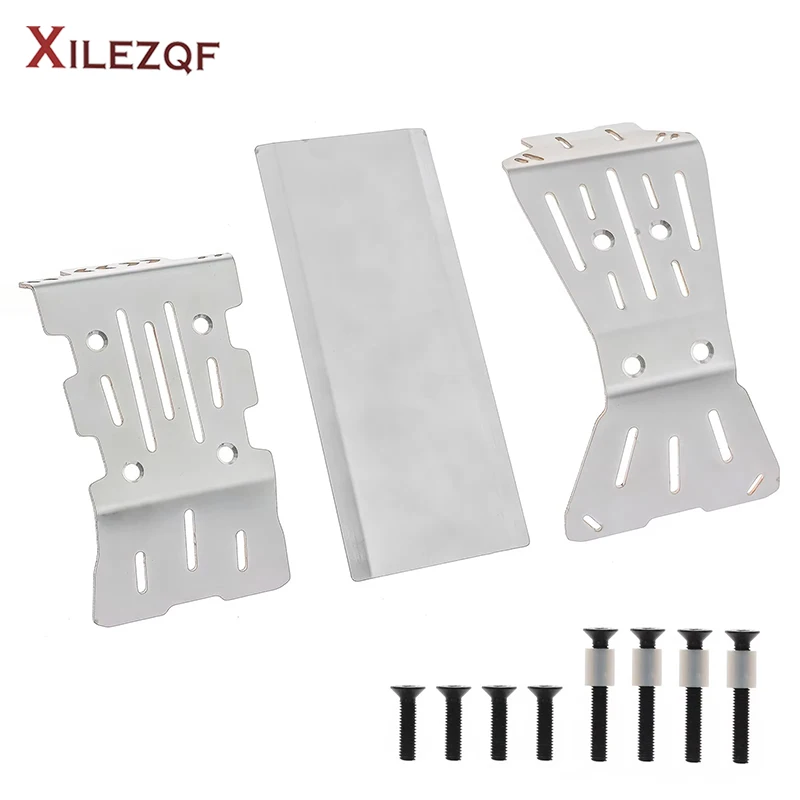 XILEZQF Stainless Steel Skid Plate Chassis Armor Guard for ARRMA 1/10 GORGON Monster Truck 2WD Upgrade