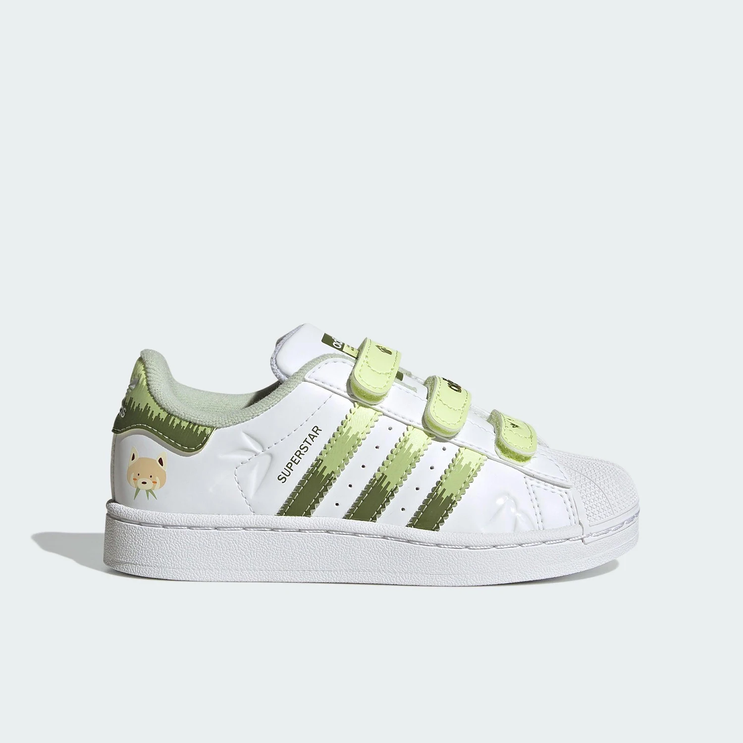 

Adidas Authentic Superstar Kids Velcro Shell Toe Casual Sneakers JS2474