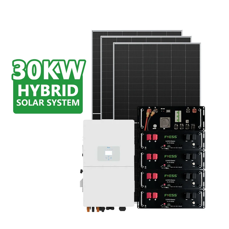 20KW-30KW Home Solar Photovoltaic System, HV LiFePO4 Battery MPPT Controller Off Grid Power Storage