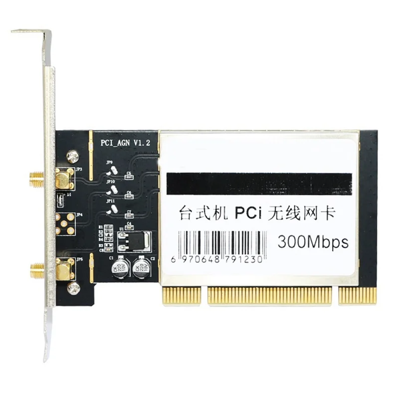 

Exquisite-PCI Wireless Network Card 300Mbps Network Card Desktop PC 2.4Ghz Network Card For Winxp/7/8/10/11/MAC/Linux
