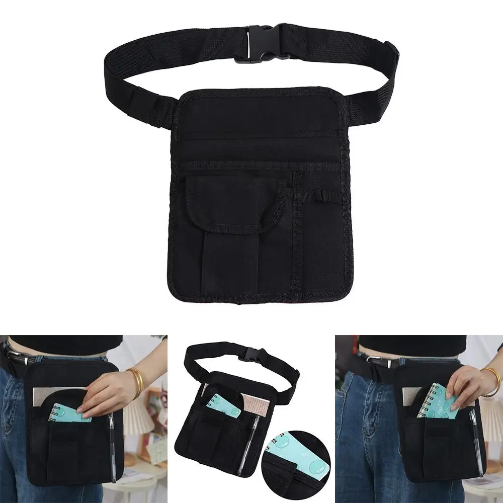 

with Adjustable Belt Waiter Waist Money Pouch Bag Check Holder Multiple pockets Restaurant Apron Bag Lightweight Canvas