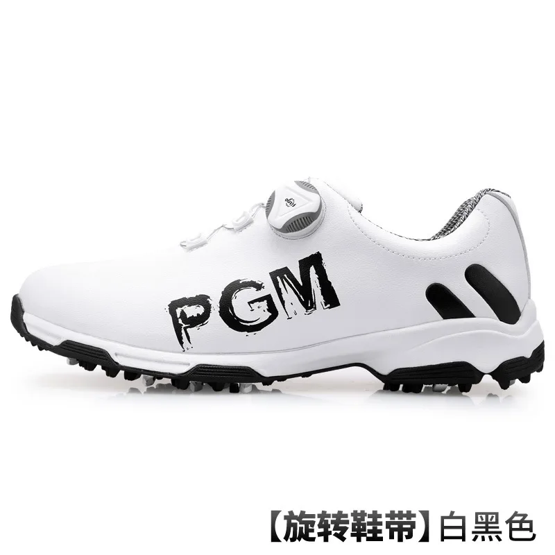 Scarpe da golf PGM per uomo Scarpe da golf traspiranti impermeabili Lacci rotanti maschili Scarpe da ginnastica sportive Scarpe da ginnastica antiscivolo XZ103 nuovo