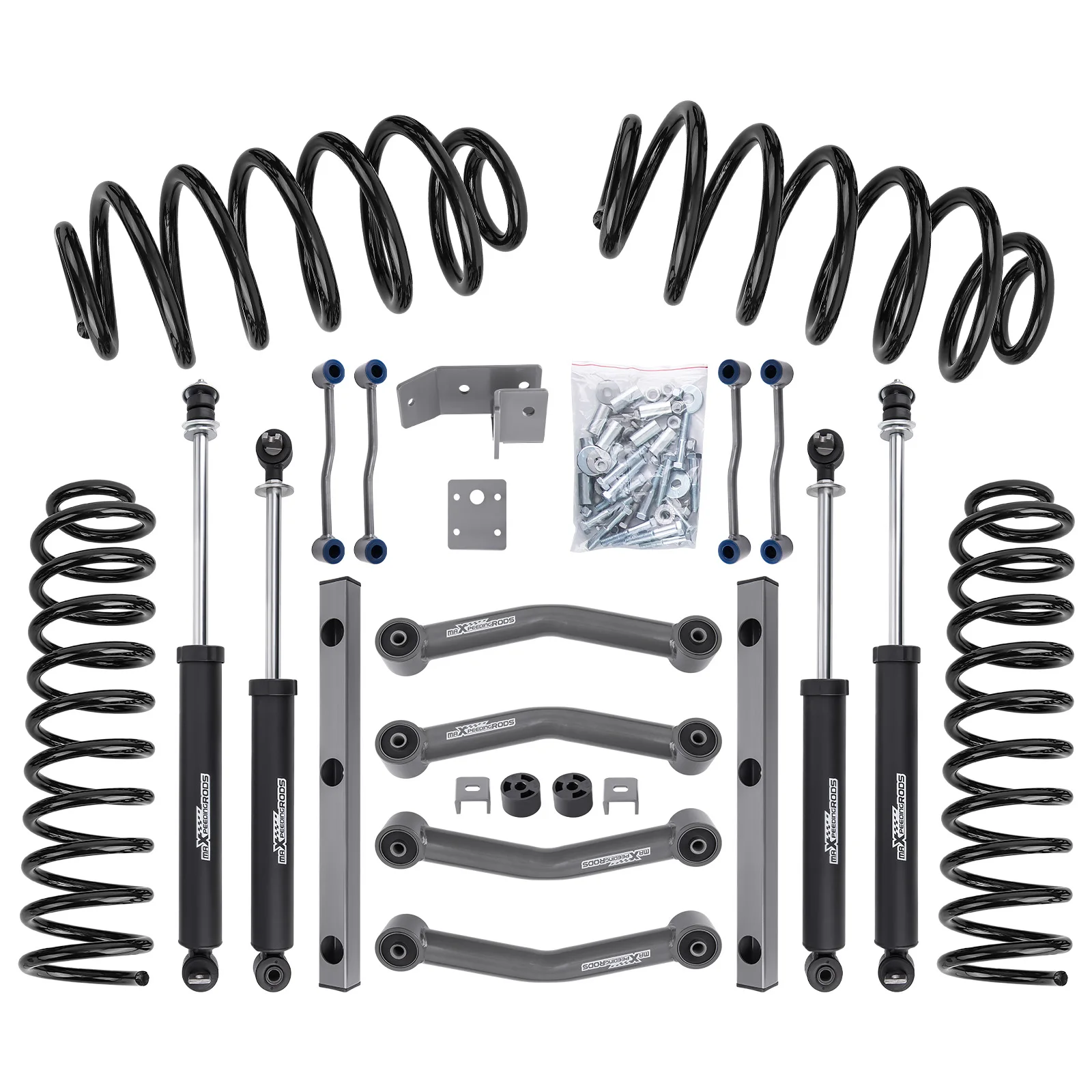 4 inch Suspension Lift Kit For Jeep Wrangler TJ Unlimited 4WD 2004-2006 4in Suspension Lift Kit w/ Coil Springs