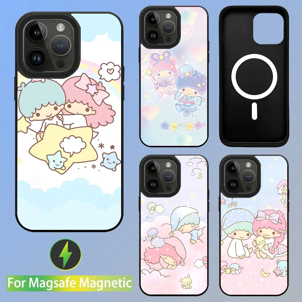 Little Twin Stars Phone Case For IPhone 16 15 14 13 Pro Max 11 Mini Alex Mirror For Magsafe Wireless Charging Cover