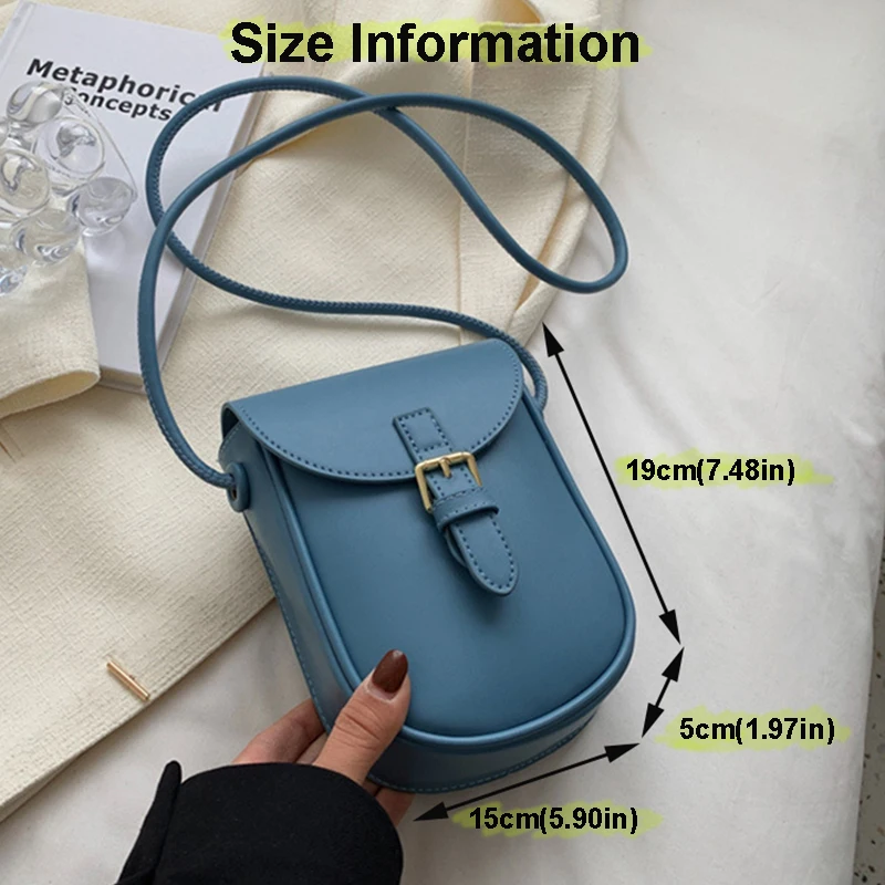 2023 Luxury Brand Small PU Leather Colorful Crossbody Bag for Woman Fashion Cute Phone Shoulder Side Bags Handbag Kawaii Purses