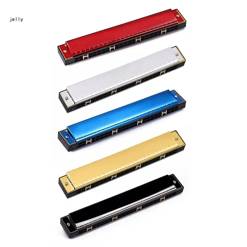 448C for Key of C 24 Holes Harmonica Harp Harmonica Polyphony Organ Diatonic Mouth