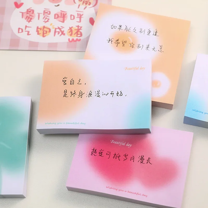 Sticky Notes Pads Stationery Paper Stickers Memo Notepad Notebook School Office Accessories