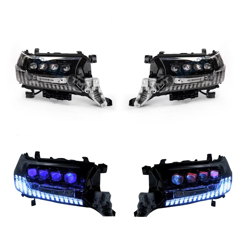 

Miactop Car Accessories Car Light Accessories Head Lamp for LAND CRUISER FJ200 Headlight 4 Lens 2016-2021