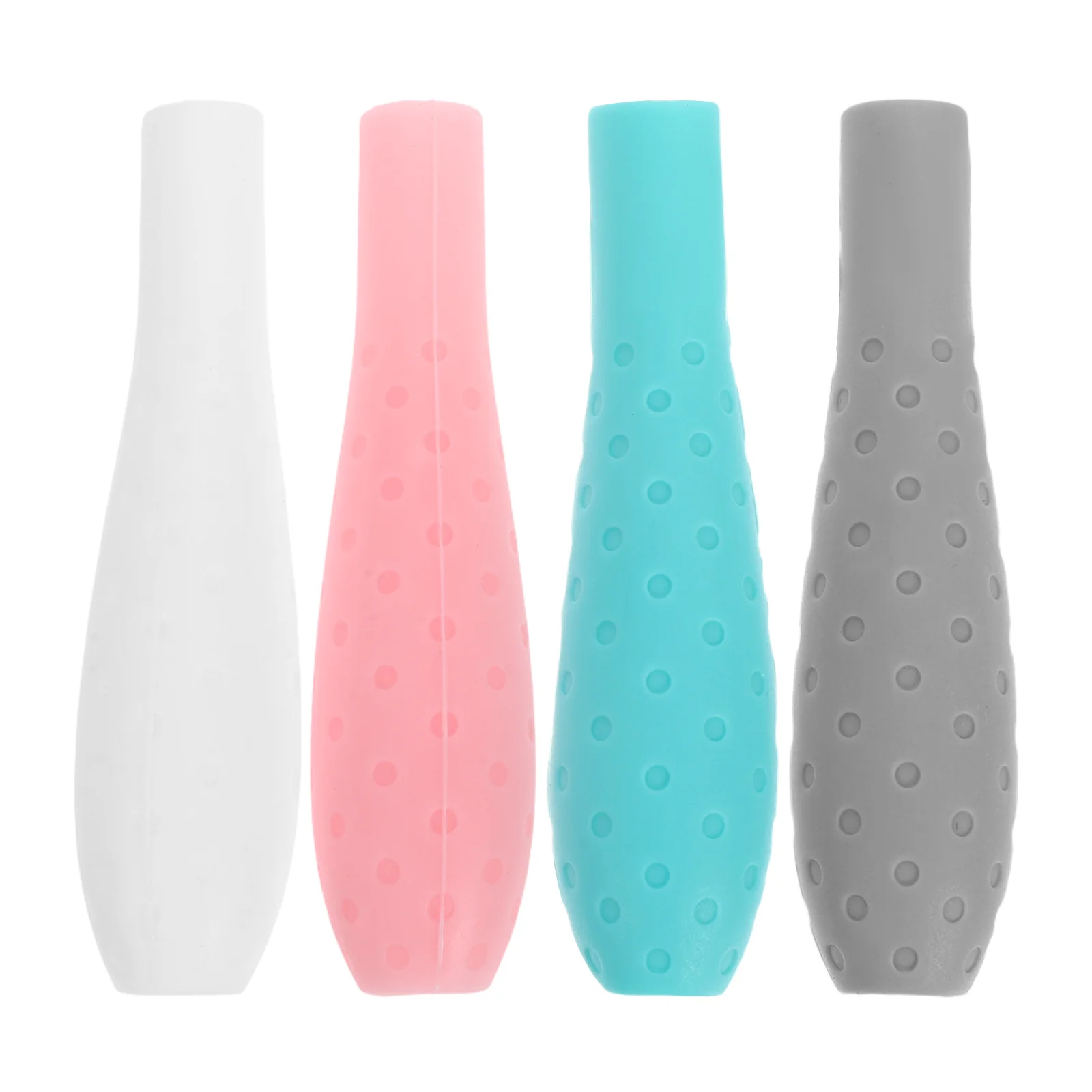 4pcs Silicone Grip Holder Sleeve For Stylus Pens Ergonomic Non-Slip Comfortable Drawing Tools Handwriting