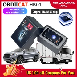 15% Fuel Save  OBDIICAT HK01/HK24 OBD2  For Both Benzine &Diesel Cars  ECU Chip Tuning Box Cars Plug and Drive OBDII ECO NIitro