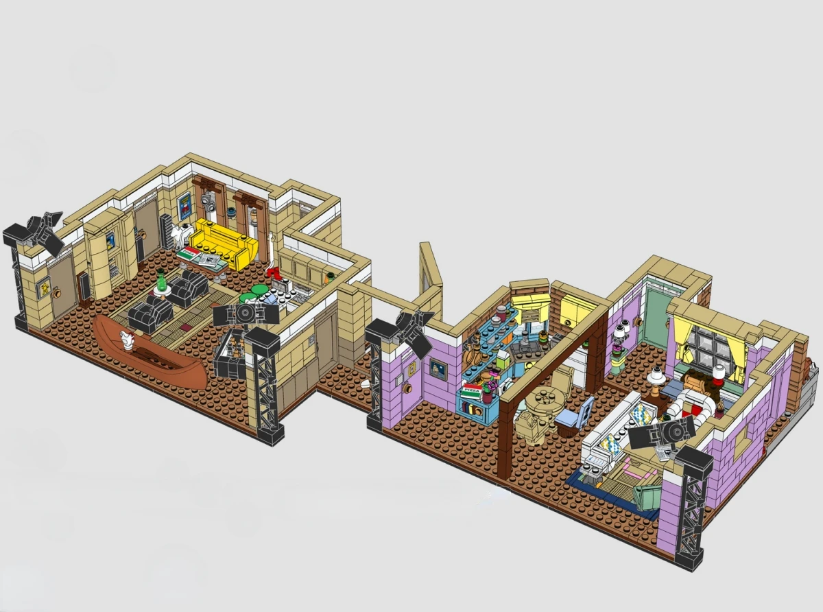 Moc De Vrienden Appartementen Model Bouwstenen Bricks Speelgoed Kids Geschenken 10292 21319