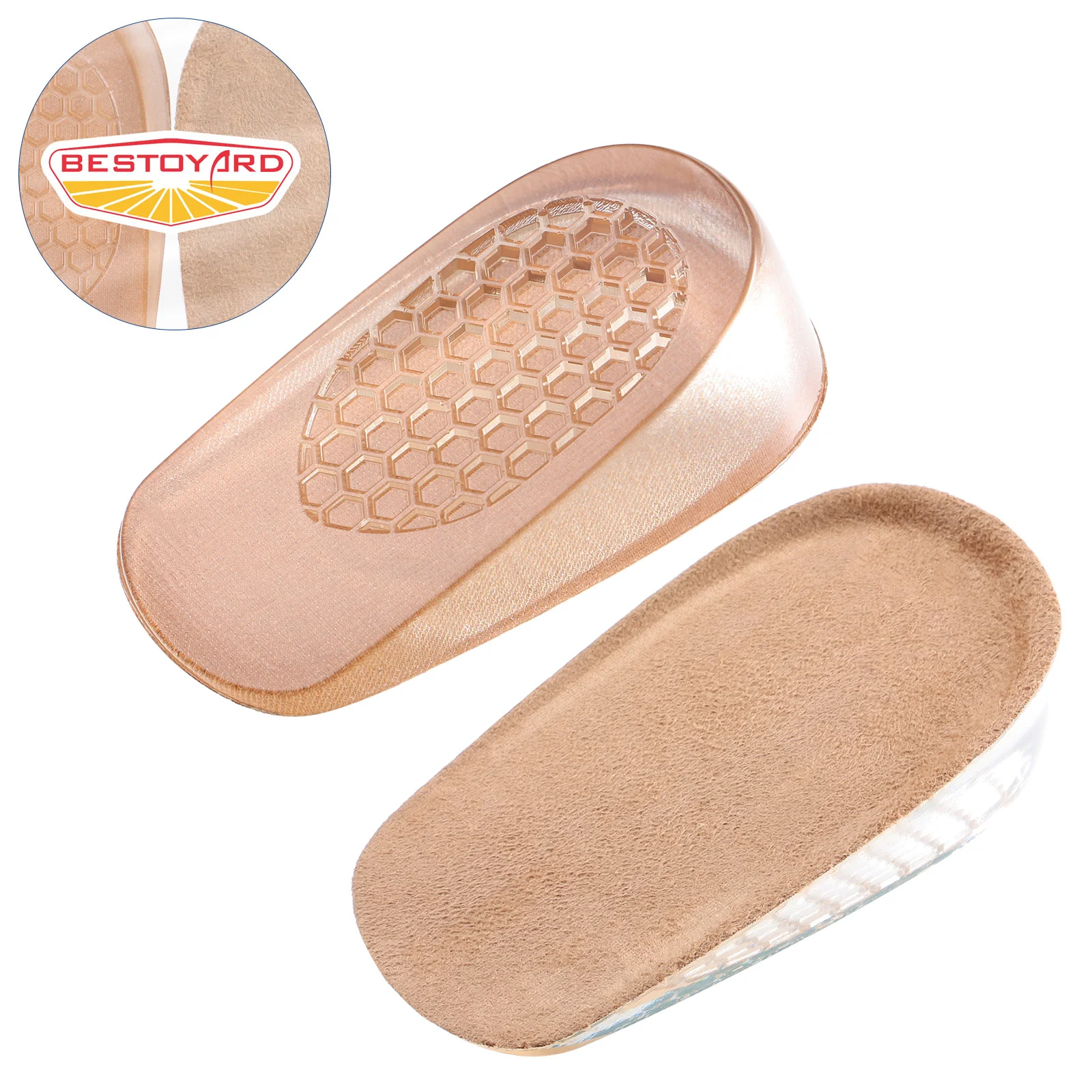 Heel Men and Women Ladies Shoe Inserts Adjustable Height Insoles for Lift Increase