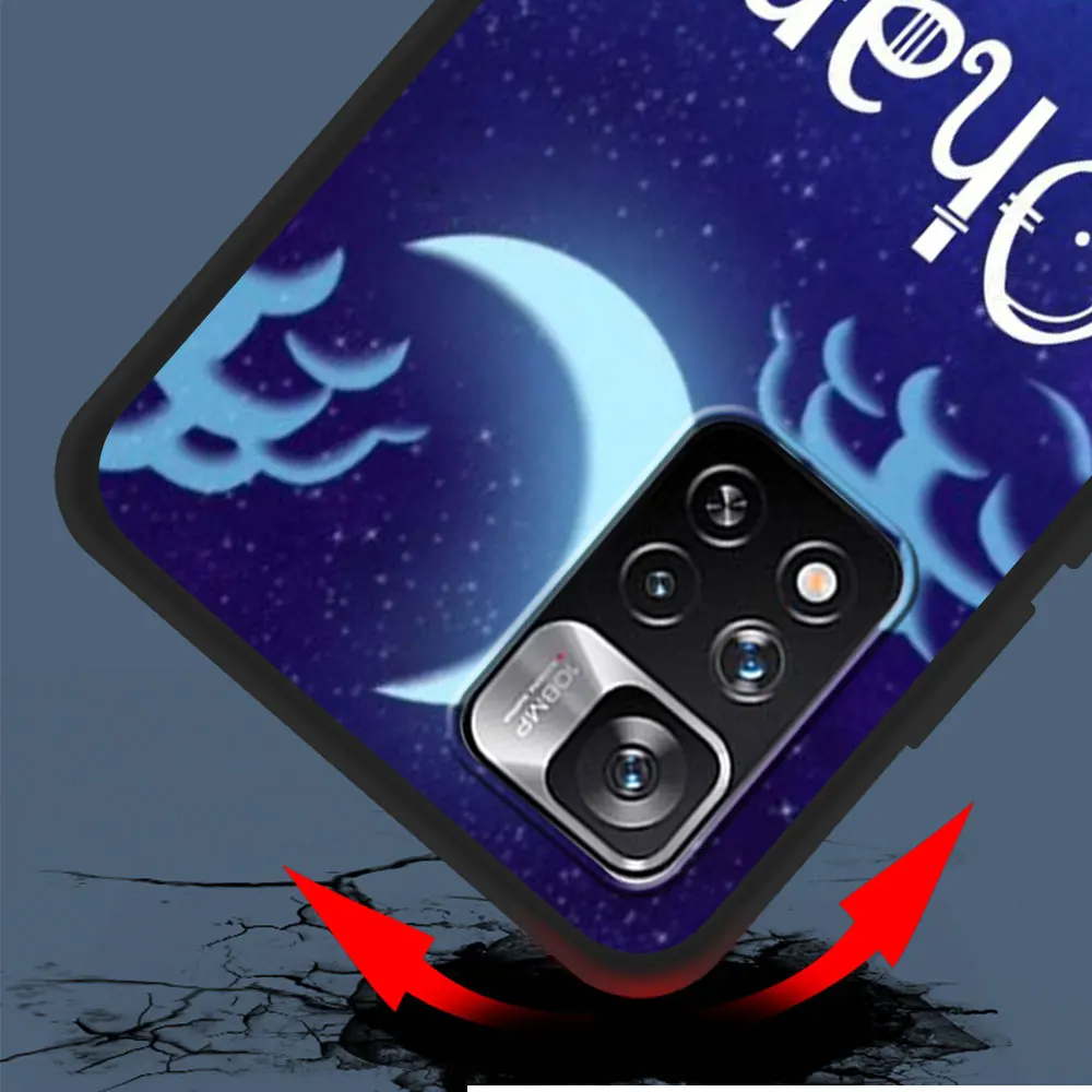 Cartoon Lilo Stich Ohana Case for Xiaomi Redmi Note 10 8 8T 9 10S 11S 11 7 12 12S 11E 13 Pro Plus Soft TPU Black Phone Cover image 5