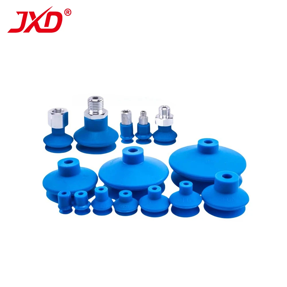 JXD FGA Series FGA-11/14/16/20/22/25/33/43/53/63/78 Double Layer Mini Air Pneumatic Vacuum Suction Cup With Connector - Image 2