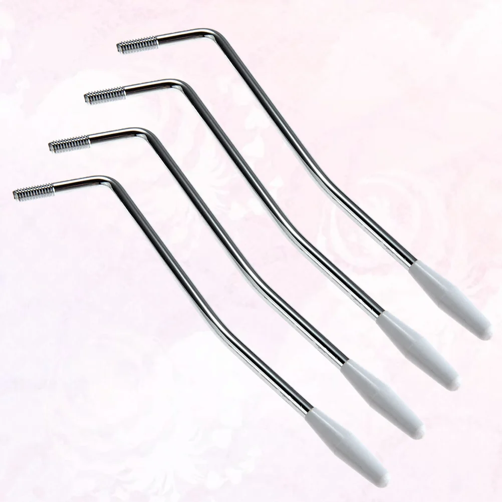 4 قطعة 5 مللي متر الغيتار الكهربائي اهتزاز الذراع الأبيض عالية القوة دائم خفيفة الوزن استبدال ل الغيتار Whammy بار الاهتزاز كرنك