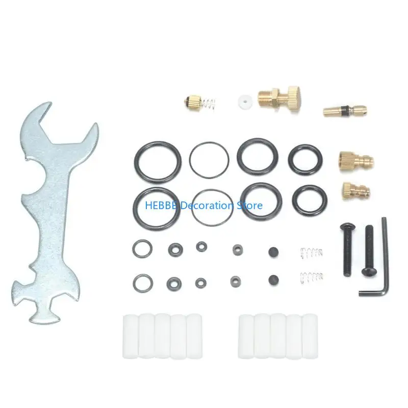 B0KC 1Set Sealing O-rings High Pressure Hand Inflator Repair Set 30mpa