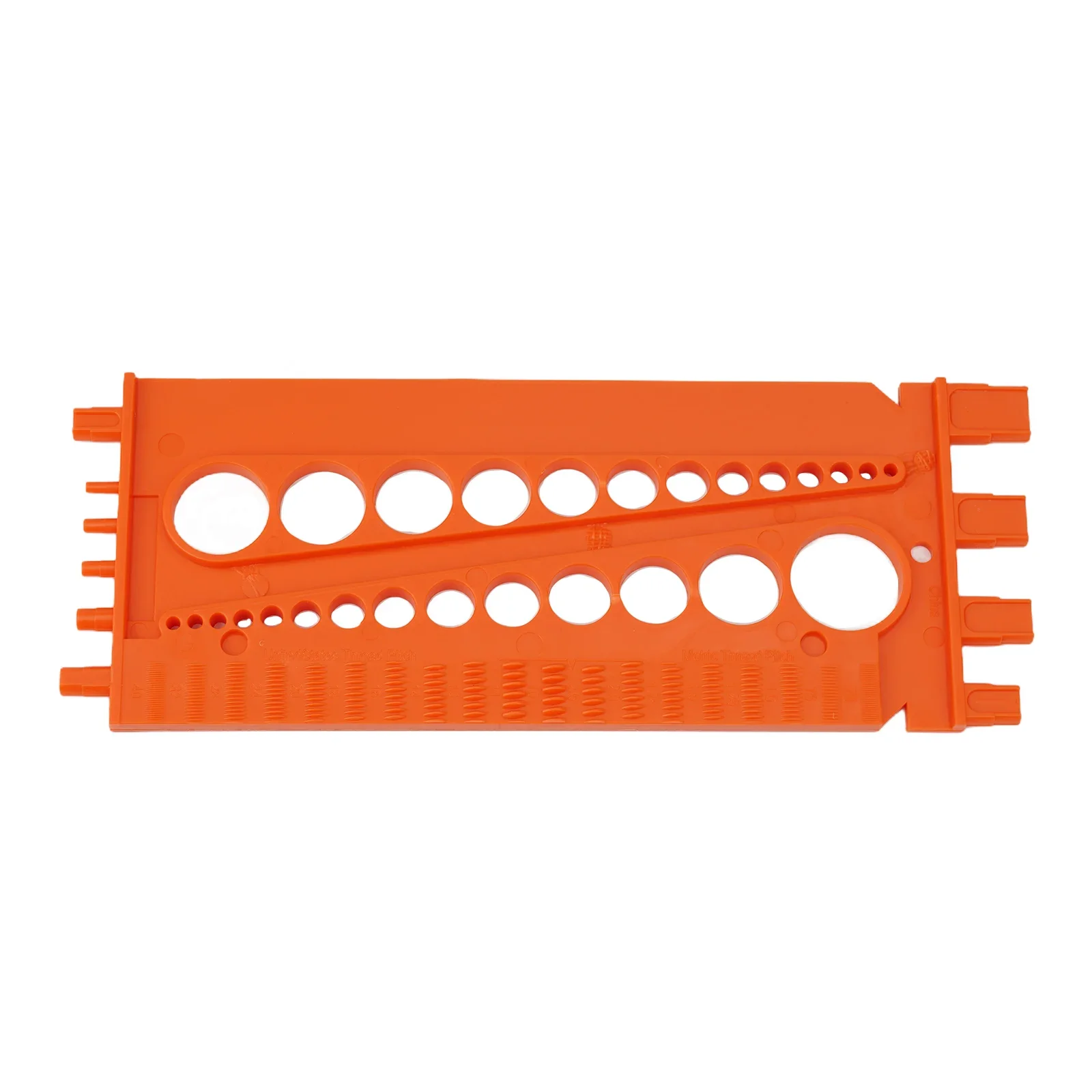21cm/8.27inch Measuring Tool Measuring Tool Drill Bit Fasteners Gauge Measuring Tool Nut Plastic Thread Red Color